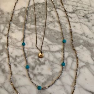 Lucky Brand triple layer necklace
